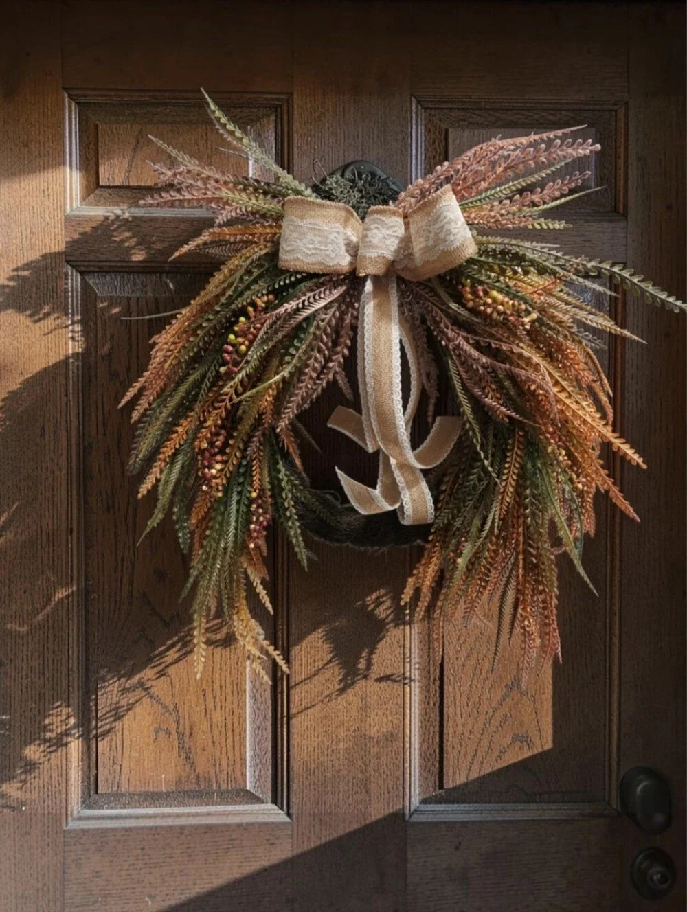 Harvest Hearth fall floral wreath